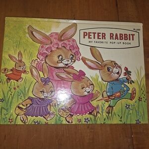 Peter Rabbit Bunny My Favorite Pop-Up Hardcover Book Vintage 1970s Classic Tale